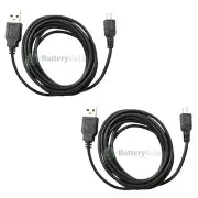 2 NEW USB 6FT A Male to Mini B Male Printer Scanner Camera Cable (U2A1-2MBLK)