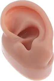KOMBIUDA Realistic Human Ear Piercing Model Silicone Practice Tool Fine Craftsmanship for Beauty Schools