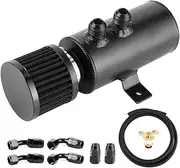 Oil Catch Can Kit, AN10 Breather Reservoir, 0.75L Oil Separator Tank with 9.8ft Hose Fittings, Universal Car Engine Modification Parts