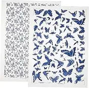 2Sheets Classic Ceramic Decals Underglaze Transfer Paper of Style Clay Coloring Stickers for Glazed Color Decals Easy to Use and Suitable for Firing