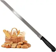 Kiss Core Long Bread Knife Slicing Serrated Stainless Steel Bread Cutter for Homemade Bread, Cakes, Sandwiches, 18.1-inch