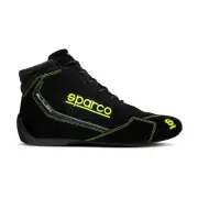 Sparco Italy SLALOM MY22 Racing Shoes Black/Yellow (FIA) (EUR 43)