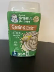 Organic for Baby, Grain & Grow, 2nd Foods, Oatmeal Banana Cereal, 8 oz (227 g)