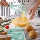 Manual Egg Beater Plastic Silicone Balloon Whisk Cream Stirring Mixing Whisking