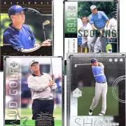 2001 Upper Deck Golf 4 Card Lot - Justin Leonard, Jack Nicklaus, Sergio Garcia