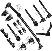 [SOSOPART] 14pc Set Front Suspension Kit Idler Arm Inner Outer Tie Rod End Adjusting Sleeve Sway Bar End Link Lower Upper Ball Joint Center Link Replacement for Chevy Caprice Impala for Cadillac Deville