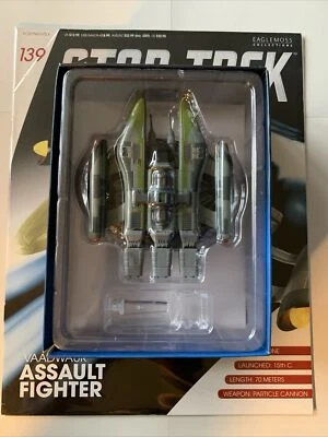 Eaglemoss Star Trek Vaadwaur Assault Fighter #139 Starships With Magazine