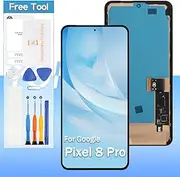 OLED Screen Replacement for Google Pixel 8 Pro 6.7“ GC3VE, G1MNW LCD Display Touch Digitizer Glass Assembly - Black with Frame - Tools(Not for Pixel 8/Pixel 8A)