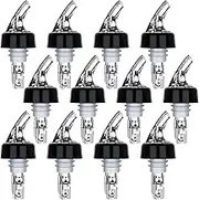 Automatic Measured Bottle Pourers Pack of 12 Liquor Bottle Pourers 1 oz (30 mL) Quick Shot Spirit Measure Wine Pourer Spouts Drinks Wine Cocktail Whiskey Dispenser Bartender Home Bar Tools (12pcs)