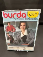 Burda 6771 Misses Blouse / Top in 3 Styles 12-14-16-18-20-24-26 Sewing Pattern