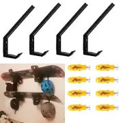 4x Snowboard Storage Rack | Wall Mount Snowboard Hanger Longboard Display Holder