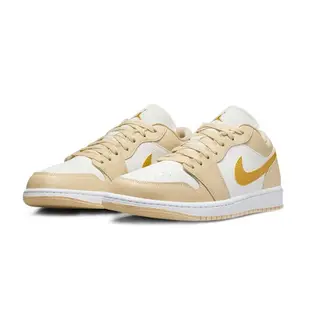 Nike Air Jordan 1 Low Yellow 黃白 奶茶金勾 休閒鞋 女鞋 DC0774-170