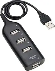 USB Hub, 4 Port USB 2.0 Distribution Splitter, Super Multiport Fast Data HUB Adapter Converter for Notebook Laptop PC
