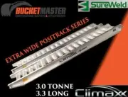 Sureweld 3.0 Tonne 3.3m Long "PT Series" Extra Wide Loading Ramps for Rubber Tra