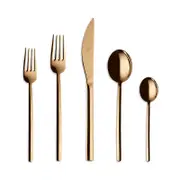 Mepra Due Oro 5 Piece Flatware Set