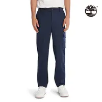 在飛比找momo購物網優惠-【Timberland】男款深藍色彈性修身智能恆溫錐形長褲(