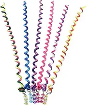 Hair Rope Wrap, Portable Twist Barrette, Colorful Spiral Hair Ribbons, Elastic Braids for Kids, Princess Series, Birthday, Christmas, Wedding Accessories, Size for Children