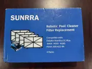 Sunrra Robotic Pool Cleaner Filter Replacement 4 Pack-9991432-R4 M400 M500 M200