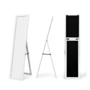 Costway Full-length Wooden Mirror Free-Standing Mirror Floor Mirror - White