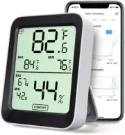 Indoor Thermometer Hygrometer, Accurate Bluetooth Temperature Humidity Sensor AU