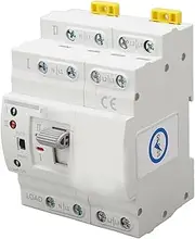 Transfer Switch, 4P Dual Power Switch 32A for Control, Generator Automatic Changeover Switch, Dual Power Automatic Transfer Switch 4 Pole