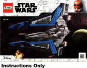LEGO INSTRUCTIONS ONLY MANDALORIAN STARFIGHTER 75316 manual book New from set