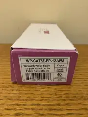 Wirepath WP-CAT5E-PP-12 / 12-Port RJ-45 Cat 5e Patch Panel BLACK - FREE SHIPPING