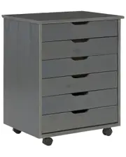 Linon Rudy Rolling 6 Drawer Cart