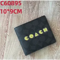 在飛比找蝦皮購物優惠-蔻馳 Coach 品牌男士錢包短款多卡時尚休閒三錢包02