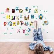 A-Z Marvels Avengers Alphabet Kids Wall Stickers Removable Art Vinyl DIY Decal