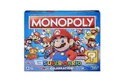 Monopoly Super Mario Celebration Edition Board Game for Super Mario Fans for 4 Players Ages 8 and Up, with Video Game Sound Effects