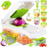 Vegetable Chopper, Pro Onion Chopper, 14 in 1Multifunctional Chopper, Kitchen V