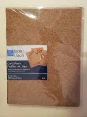 CORK SHEETS 6 PC 8.5" x 11" ARTIST'S LOFT