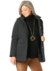[Fella Hamilton] Moors Faux Fur Lined Jacket in Black