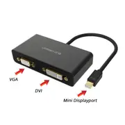 UGREEN 3-in-1 Mini DisplayPort to HDMI&VGA&DVI converter - black (10440)