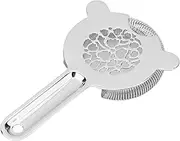 Cocktail Strainer,Stainless Steel Cocktail Strainer,Stainless Steel Bar Strainer for Bartending,Bartending Ice Strainer for Bar Bartender (Silver)