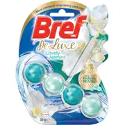 Bref Deluxe Lovely Jasmine Rim Block Toilet Cleaner 50g