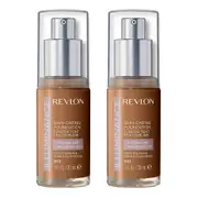 Revlon Illuminance Skin-Caring Foundation 30ml 513 BROWN SUEDE - 2 pack