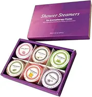 VINTORKY 6pcs Aromatherapy Shower Steamers Natural Bath Aroma Tablets for Relaxation for Women Portable Spa Experience Enhance Your Bath Routine with Essential Oils