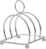 HEALEEP Bread Storage Slicer Serrated Holder Kitchen Toast Rack Metal Bread Stand Versatile Toast Rack for Breakfast