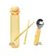 黃色小鴨匙筷造型組 (含環保筷子和湯匙和造型收納盒) 外出攜帶方便GT63114 HORACE