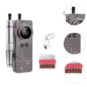 Portable Nail Drill Machine 50W Manicure Pedicure Tool for Drilling Carving