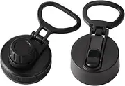 Water Bottle Top - Leakproof Wide Mouth Bottle Lids - Large Non Slip Ring Handle, Bottle Accessories for Easy Drinking