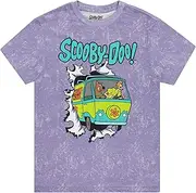[Scooby-Doo!] Mens Throwback Shirt, Shaggy, Velma Tee - Throwback Classic Tie Dye T-Shirt