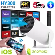 Projector UHD 4K Mini 10000 Lumen LED 1080P WiFi Bluetooth Portable Home Theater