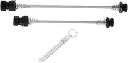 Milisten Metal Bike Skewers Quick Release Theft for Bicycle Wheels Durable Professional Design for Outdoor Cycling Fit for Front Rear Hubs
