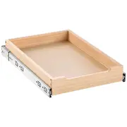 Soft Close Pull-Out Wood Cabinet Organizer Shelf, 14"x21" Slide-Out Drawer