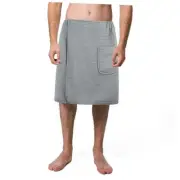 Quick Dry Microfiber Waffle Bath Towel Body Wrap for Men, One Size - 20 in.
