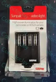 Sunpak VL-LED-12 Compact Video Light *New & Sealed*