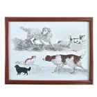 Bean Bag Lap Tray Dinner Stable Table Breakfast Serving Tray Laptray - Doggies